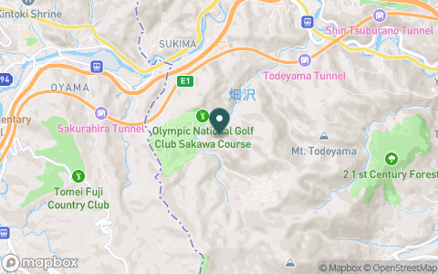 オリムピックナショナルゴルフクラブ　サカワコース（旧：リバーサカワ・ゴルフクラブ）の地図