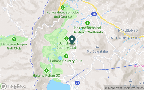 大箱根カントリークラブの地図