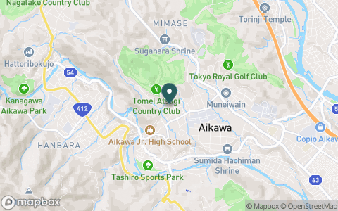 東名厚木カントリー倶楽部【ＰＧＭ】の地図