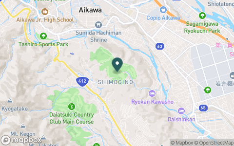 中津川カントリークラブの地図