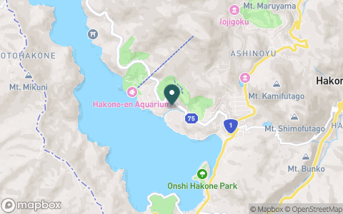 箱根園ゴルフ場の地図