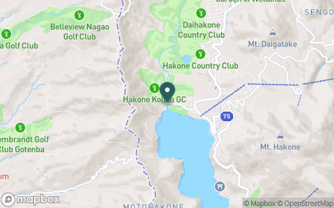 箱根湖畔ゴルフコースの地図