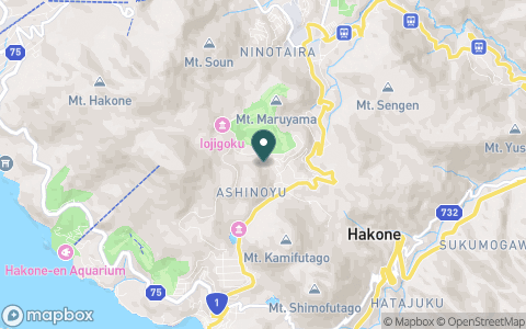 箱根湯の花ゴルフ場の地図