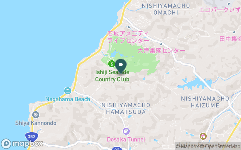 石地シーサイドカントリークラブの地図