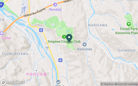 糸魚川カントリークラブの地図