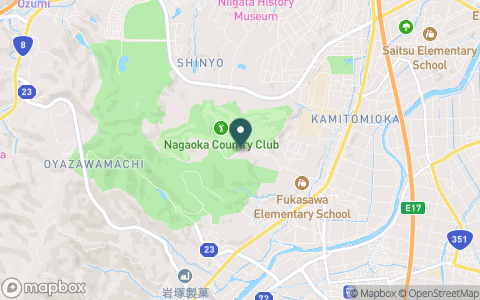 長岡カントリー倶楽部の地図