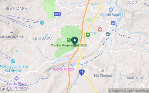 妙高高原ゴルフ倶楽部の地図