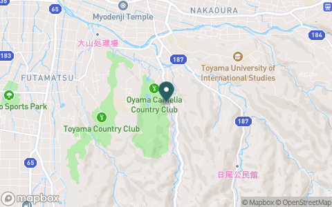 大山カメリアカントリークラブの地図