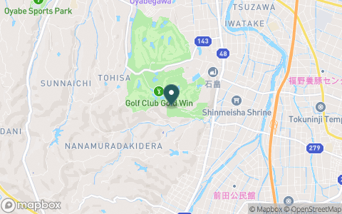 ゴルフ倶楽部ゴールドウインの地図