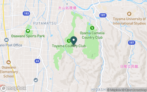 富山カントリークラブの地図