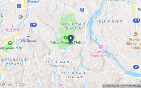 八尾カントリークラブの地図