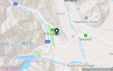 日向山高原ゴルフコースの地図