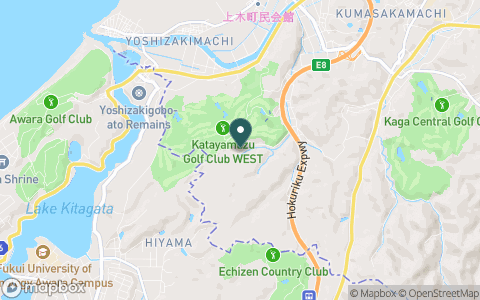 片山津ゴルフ倶楽部　ウエスト（旧：山代山中ゴルフ場）の地図