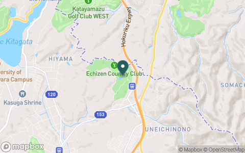 越前カントリークラブの地図