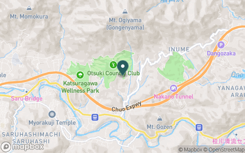 大月カントリークラブの地図