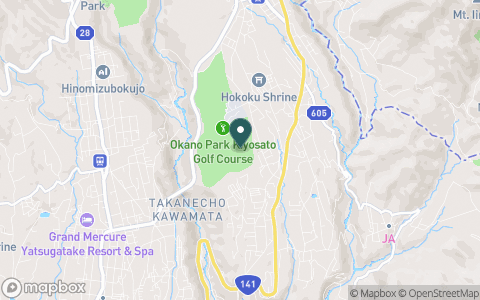 丘の公園清里ゴルフコースの地図