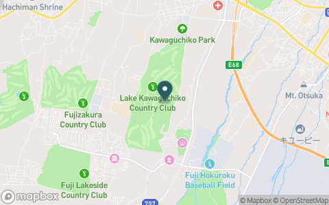 河口湖カントリークラブの地図