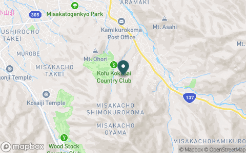 甲府国際カントリークラブの地図