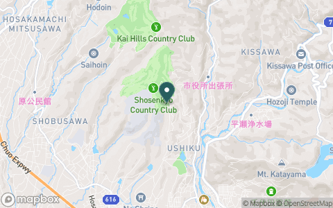昇仙峡カントリークラブの地図