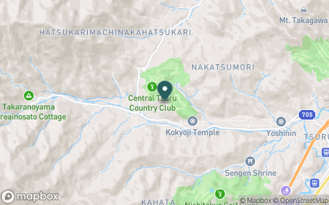 中央都留カントリー倶楽部【ＰＧＭ】の地図