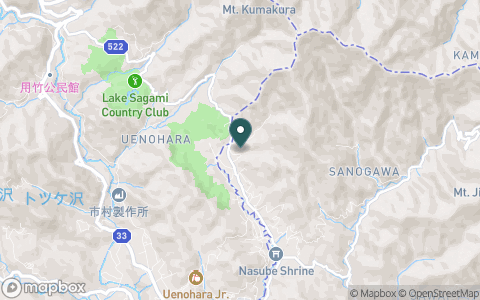 上野原カントリークラブの地図