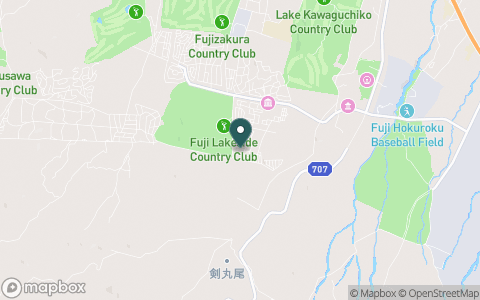 富士レイクサイドカントリー倶楽部の地図