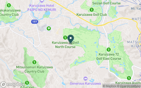 軽井沢７２ゴルフ　北コースの地図