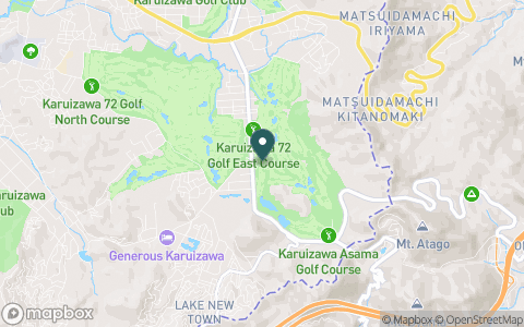 軽井沢７２ゴルフ　西コースの地図