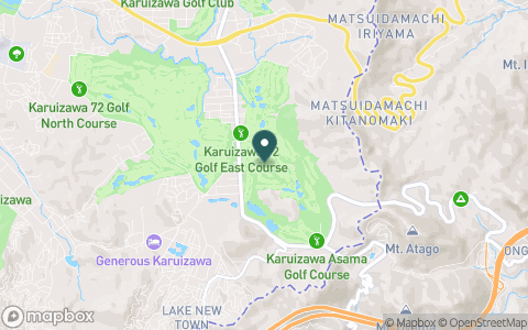 軽井沢７２ゴルフ　東コースの地図