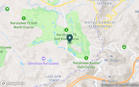 軽井沢７２ゴルフ　南コースの地図