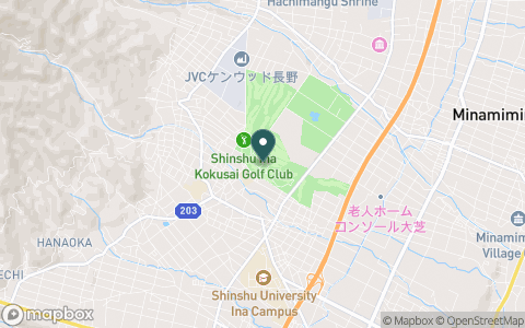 信州伊那国際ゴルフクラブの地図