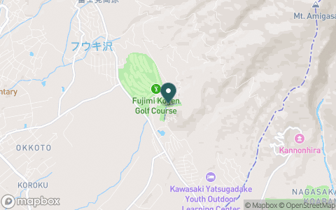 富士見高原ゴルフコースの地図