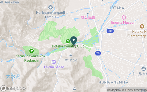 穂高カントリークラブの地図