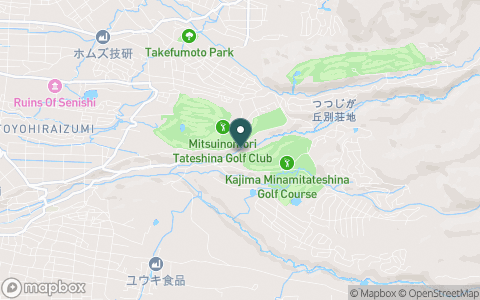 三井の森蓼科ゴルフ倶楽部の地図