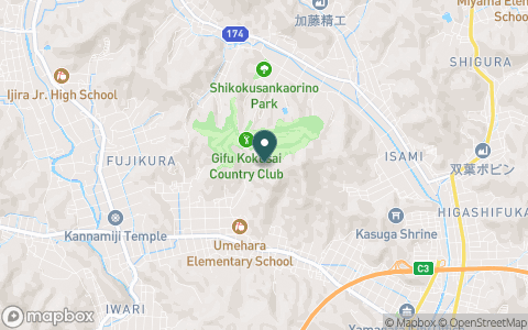 岐阜国際カントリー倶楽部の地図