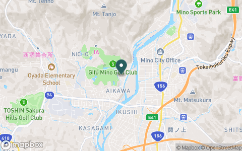 ぎふ美濃ゴルフ倶楽部の地図