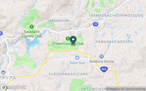 クラウンカントリークラブの地図