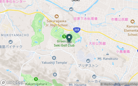 グリーンヒル関ゴルフ倶楽部の地図