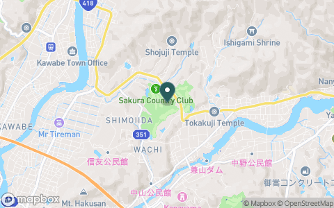 さくらカントリークラブの地図