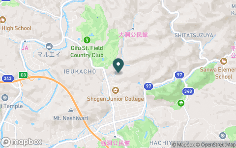 伊深の森カントリークラブの地図