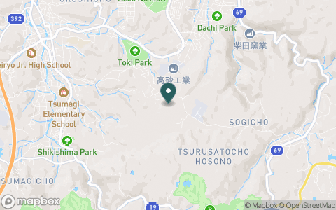 多治見カントリークラブの地図