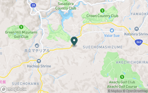 東濃カントリー倶楽部の地図