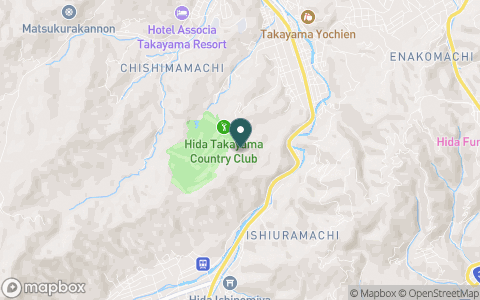 飛騨高山カントリークラブの地図