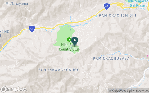 飛騨数河カントリークラブの地図