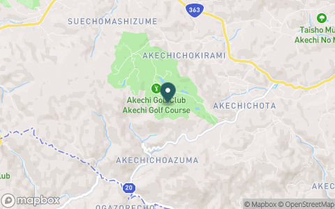 明智ゴルフ倶楽部　明智ゴルフ場の地図