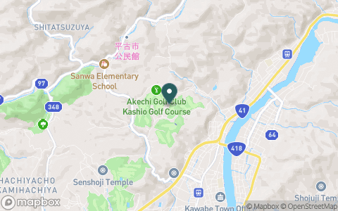 明智ゴルフ倶楽部　かしおゴルフ場の地図