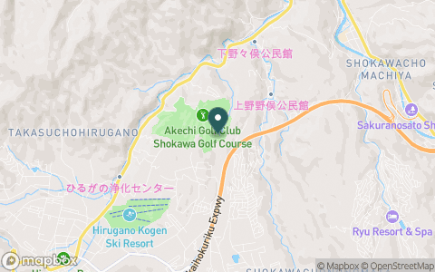 明智ゴルフ倶楽部　荘川ゴルフ場の地図