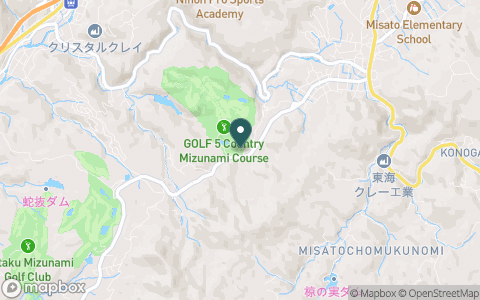 ゴルフ５カントリーみずなみコース（旧：みずなみカントリー倶楽部）の地図