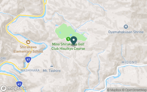 美濃白川ゴルフ倶楽部 飛水峡コースの地図