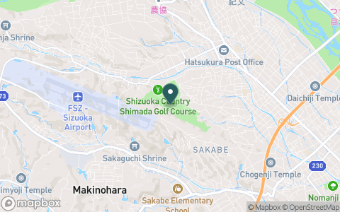 静岡カントリー島田ゴルフコースの地図